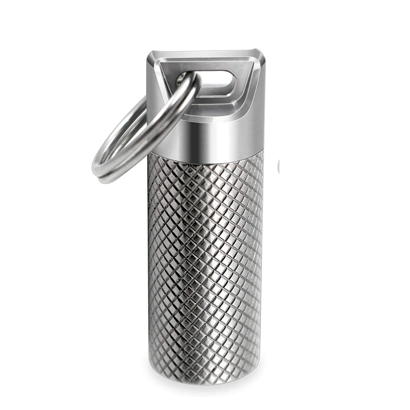Edc Pill Carry - Liga de titânio mini armazém à
