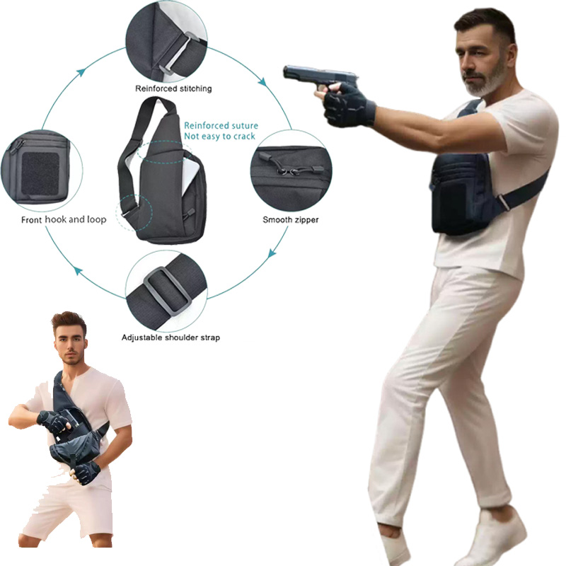Bolsa Tática para Pistola, Col - Edc Concealed Carry Sling Bag avaliação e preço