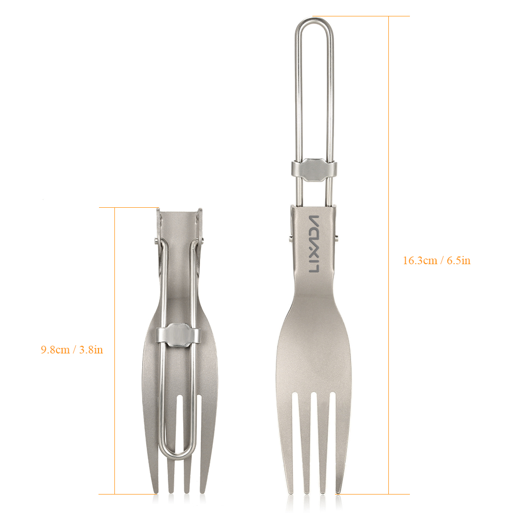 Lixada garfo dobrável de titân - Edc Everyday Carry Knives avaliação e preço